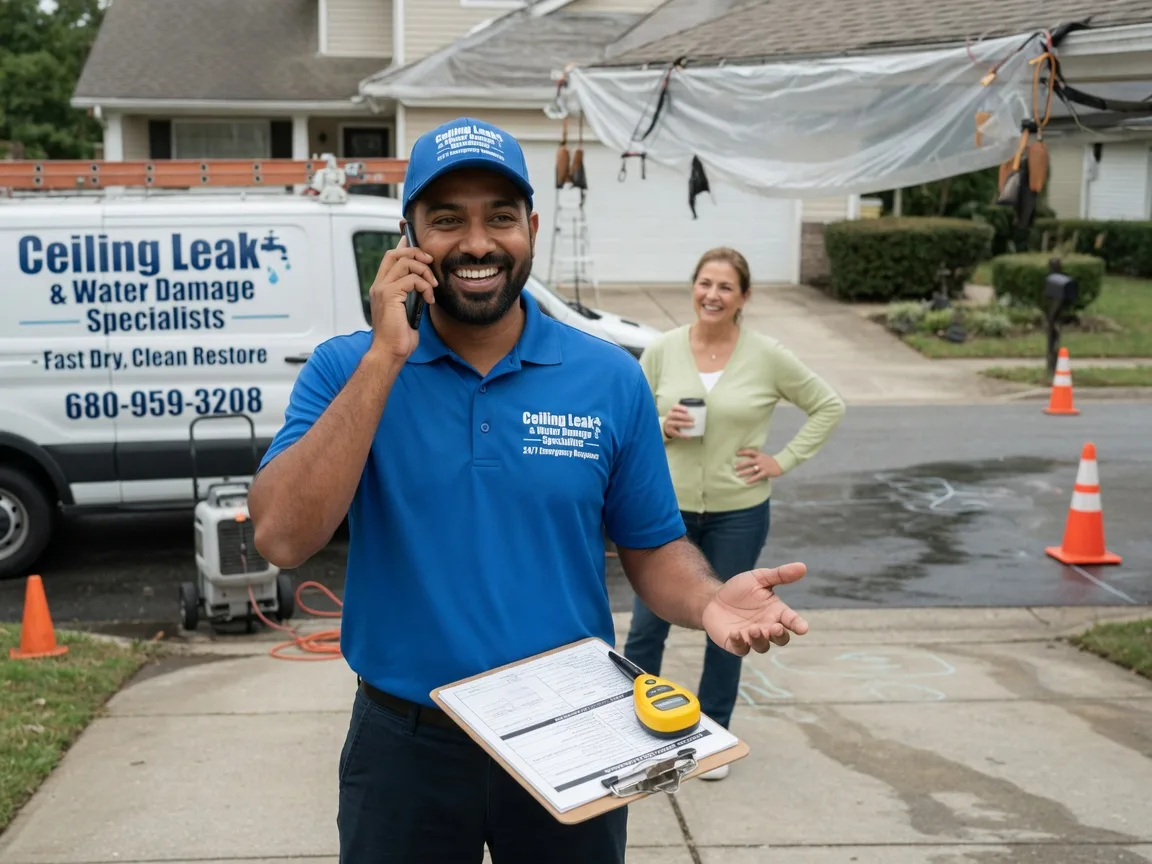 Ceiling Leak Cleanup Oldenburg, IN FAQs